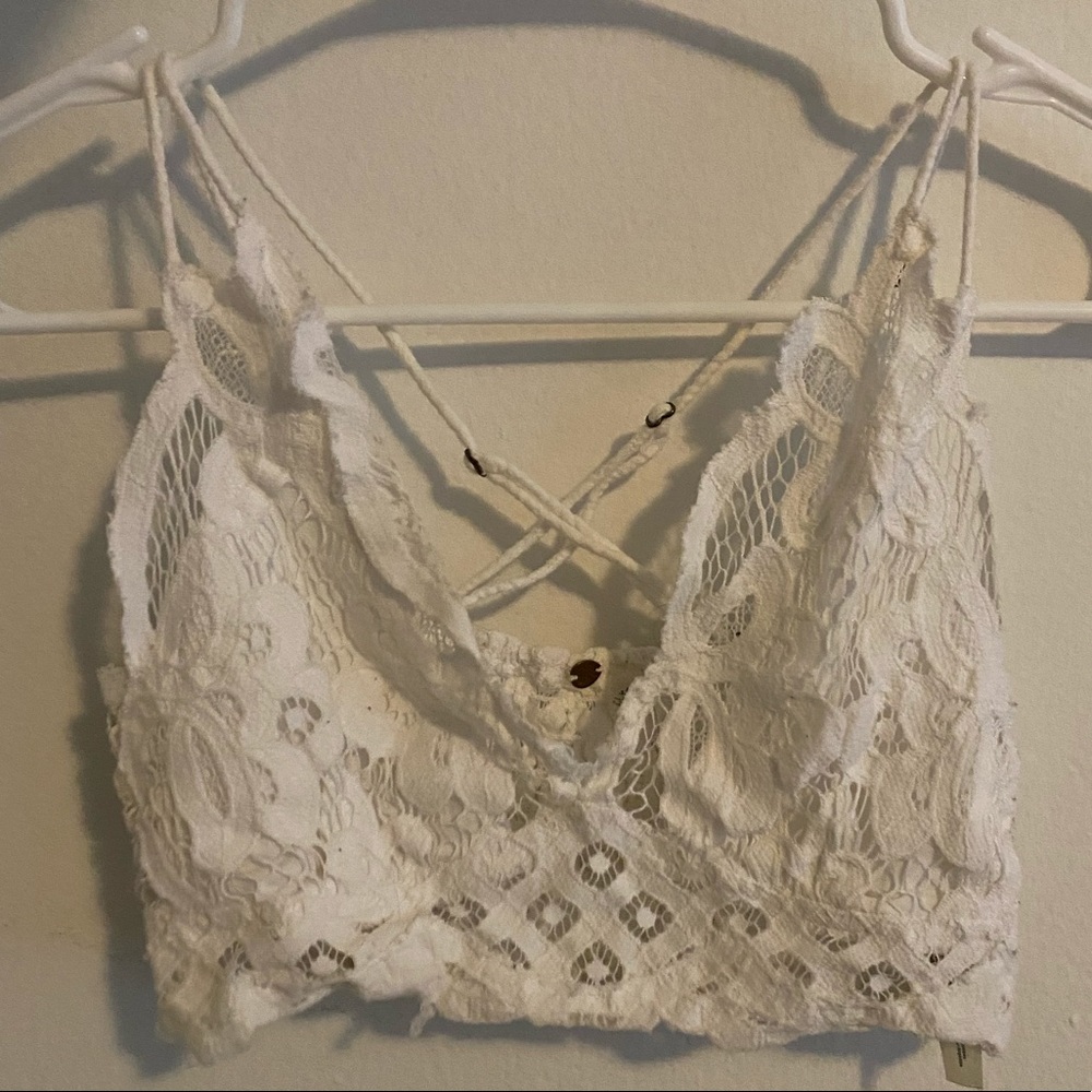 Free People White Bralette